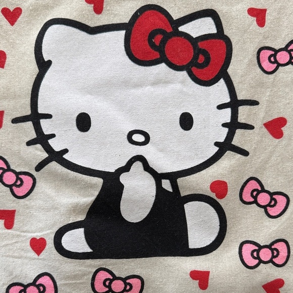 Sanrio Hello Kitty Beige Tote with Pink and Red Accents - Picture 6 of 6